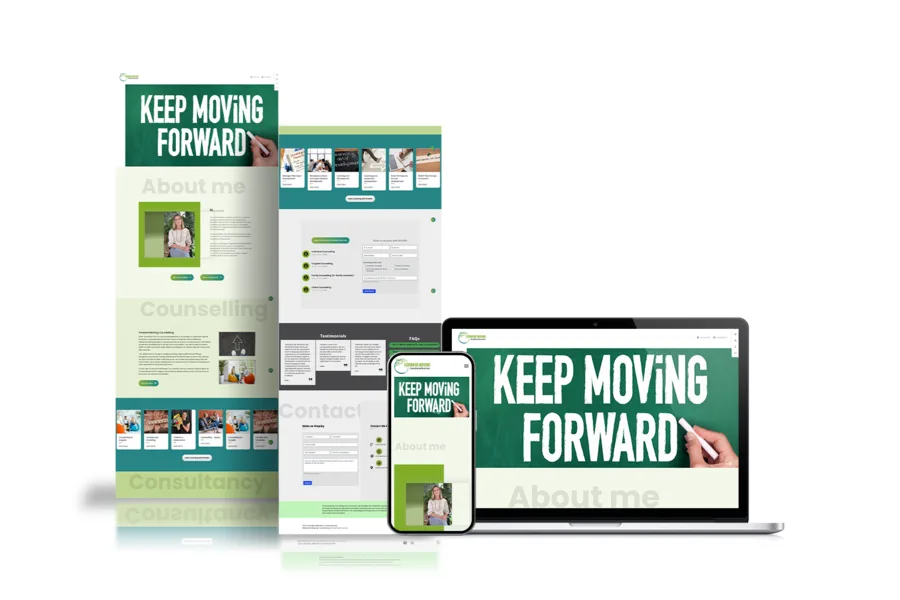 Website design mockup for Tedwards Earthmoving displayed on desktop and mobile devices